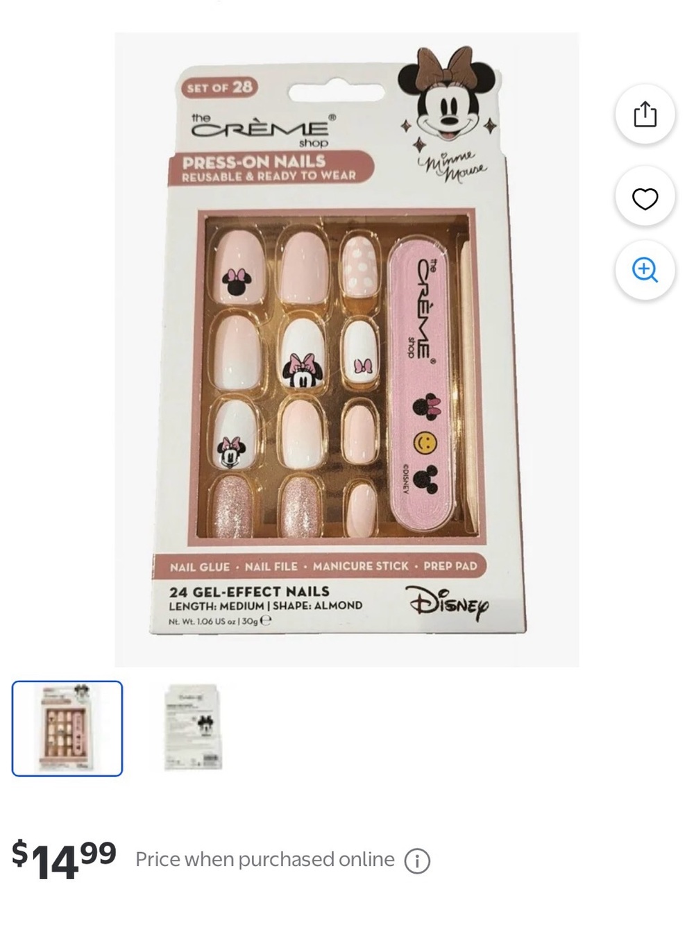 Disney Minnie Mouse Spa Headband and Minnie Mouse Nails - Picture 3 of 4